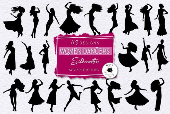 Download Dancing Women Silhouettes | Dancer SVG - Dancer svg Collection