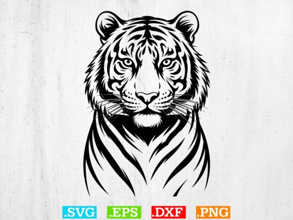 Download Tiger Svg, Tiger Head SVG, Digital FIles - Digital files Collection